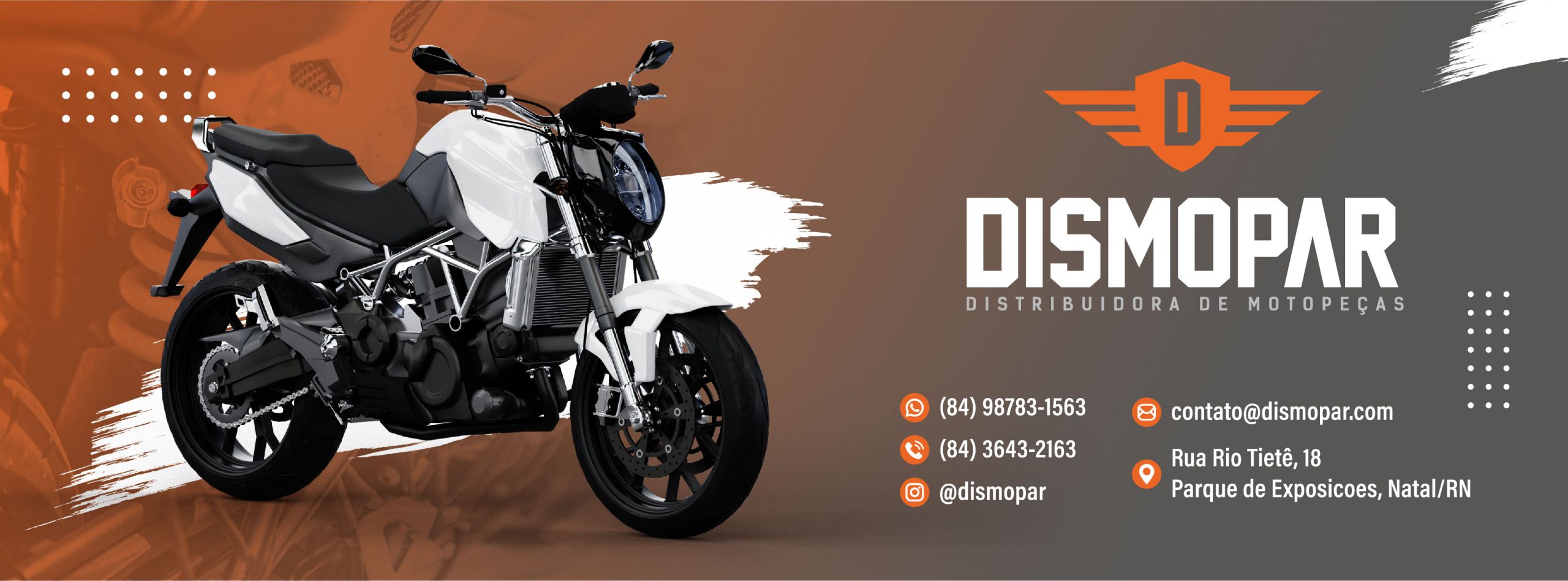 Dismopar – Distribuidora de peças e acessórios para moto!